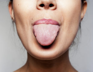 Woman Tongue Out