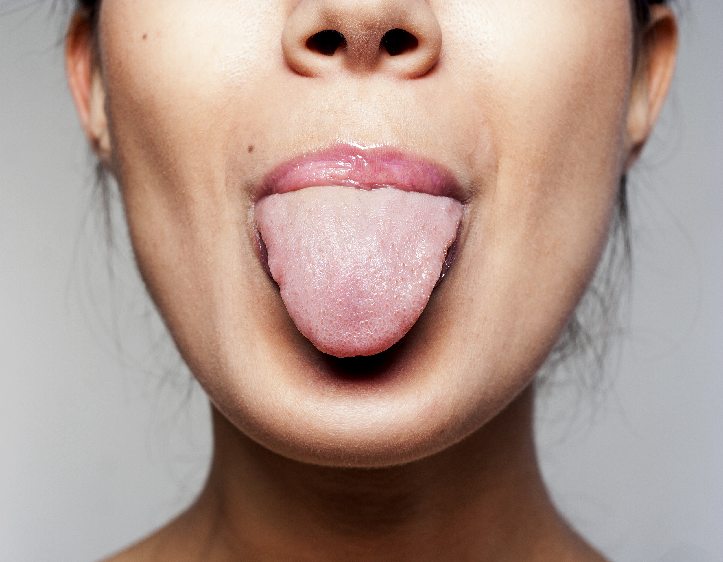 Woman Tongue Out